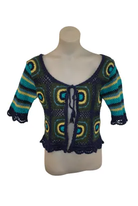 Adorable crochet tie top, M