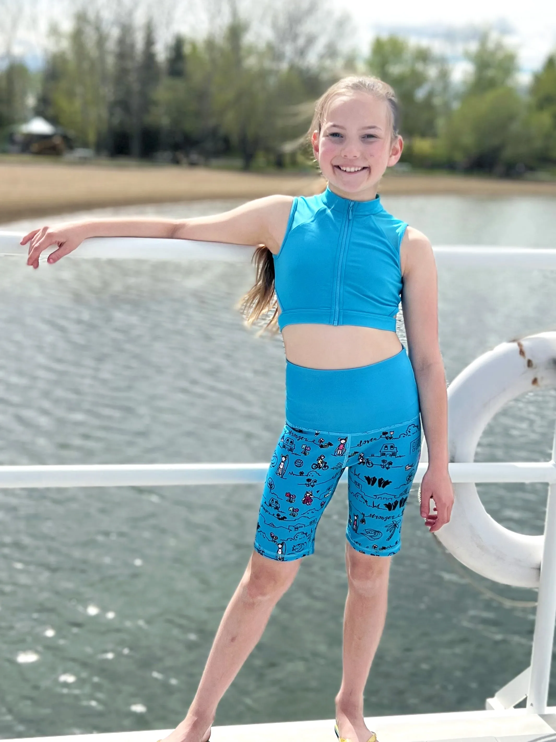 Diana - Printed Activewear Bike Shorts