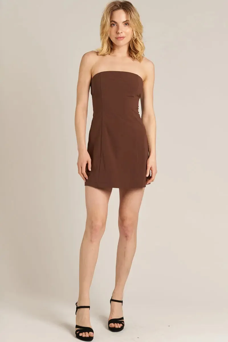 En Creme Darleen Mini Dress – Sleek, Chic & Versatile