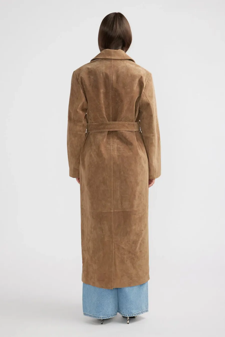 Miley Suede Trench Toffee