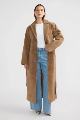 Miley Suede Trench Toffee