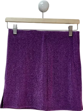 Only Purple Slit Mini Skirt UK M