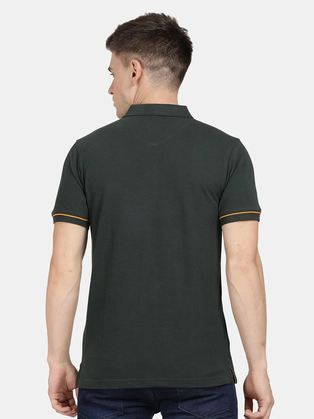 T-Base Men Cotton Polo Collar T-Shirt